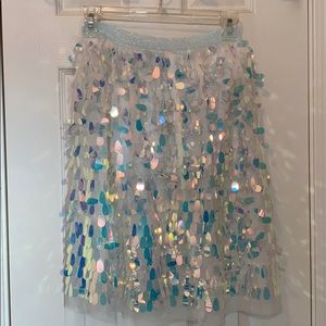 Cat and Jack Unicorn Sparkle Skirt Girls Size L